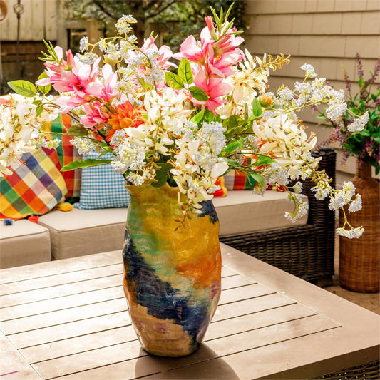 Vase - Hand Painted Organic Shape Audrey's Home & Gift