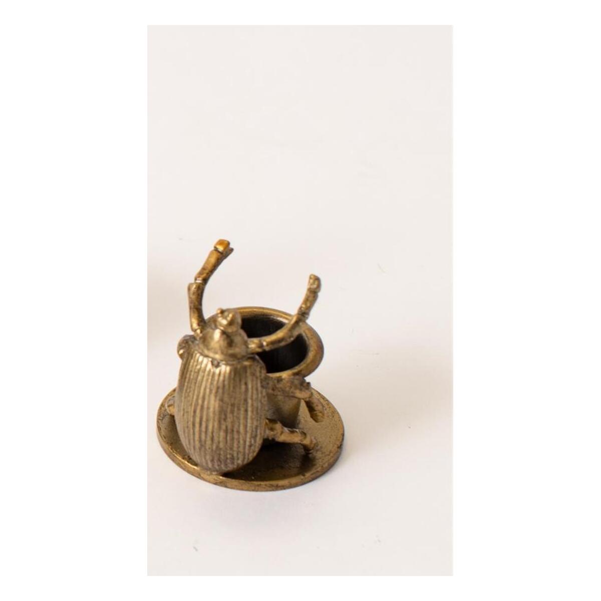 Candle Holders – Short Golden Bugs – Style 3