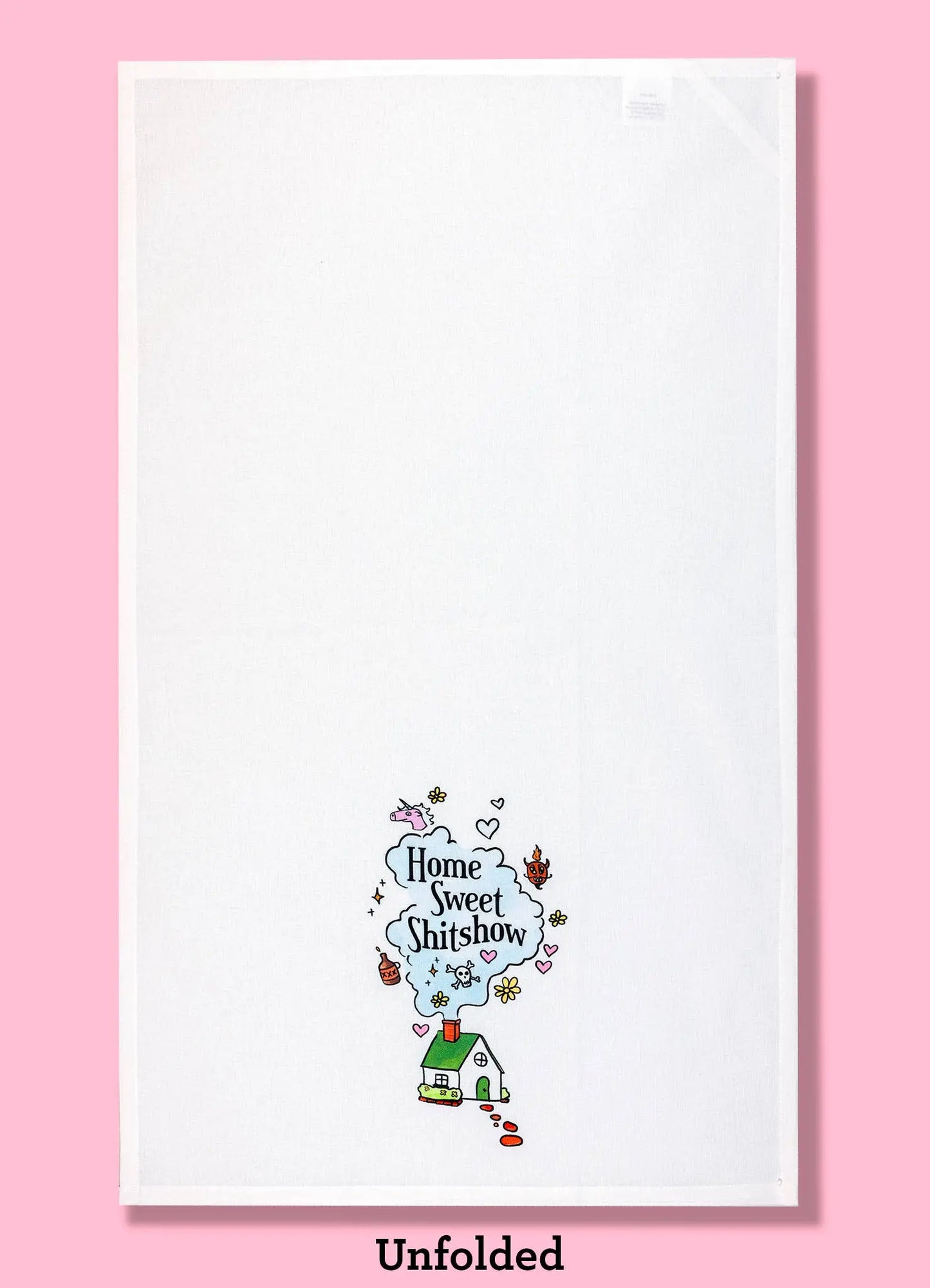 Home Sweet Shitshow dishtowel, kitchen towel Bad Grandma Designs