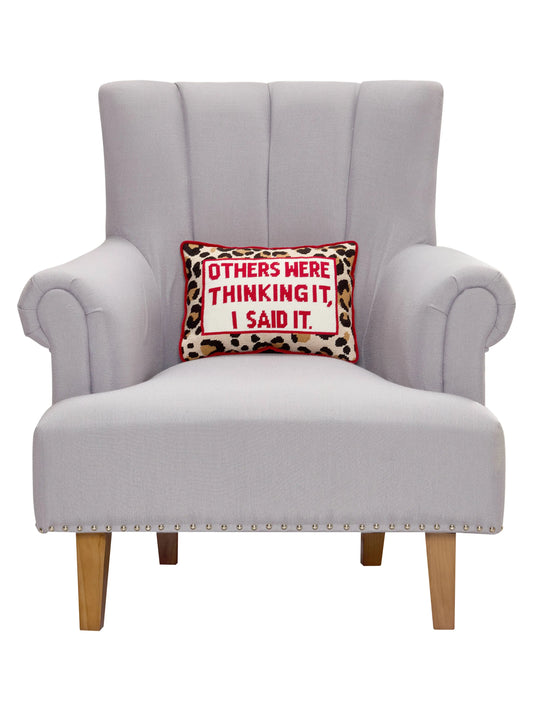 Others Were Thinking It Embroidered Pillow Peking Handicraft