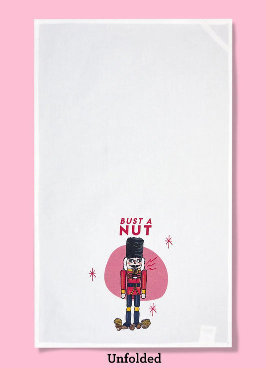 Bust a Nut Dishtowel Bad Grandma Designs