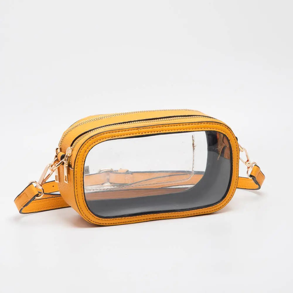 Game Day Stadium Clear Oval Crossbody Bags Queens Designs