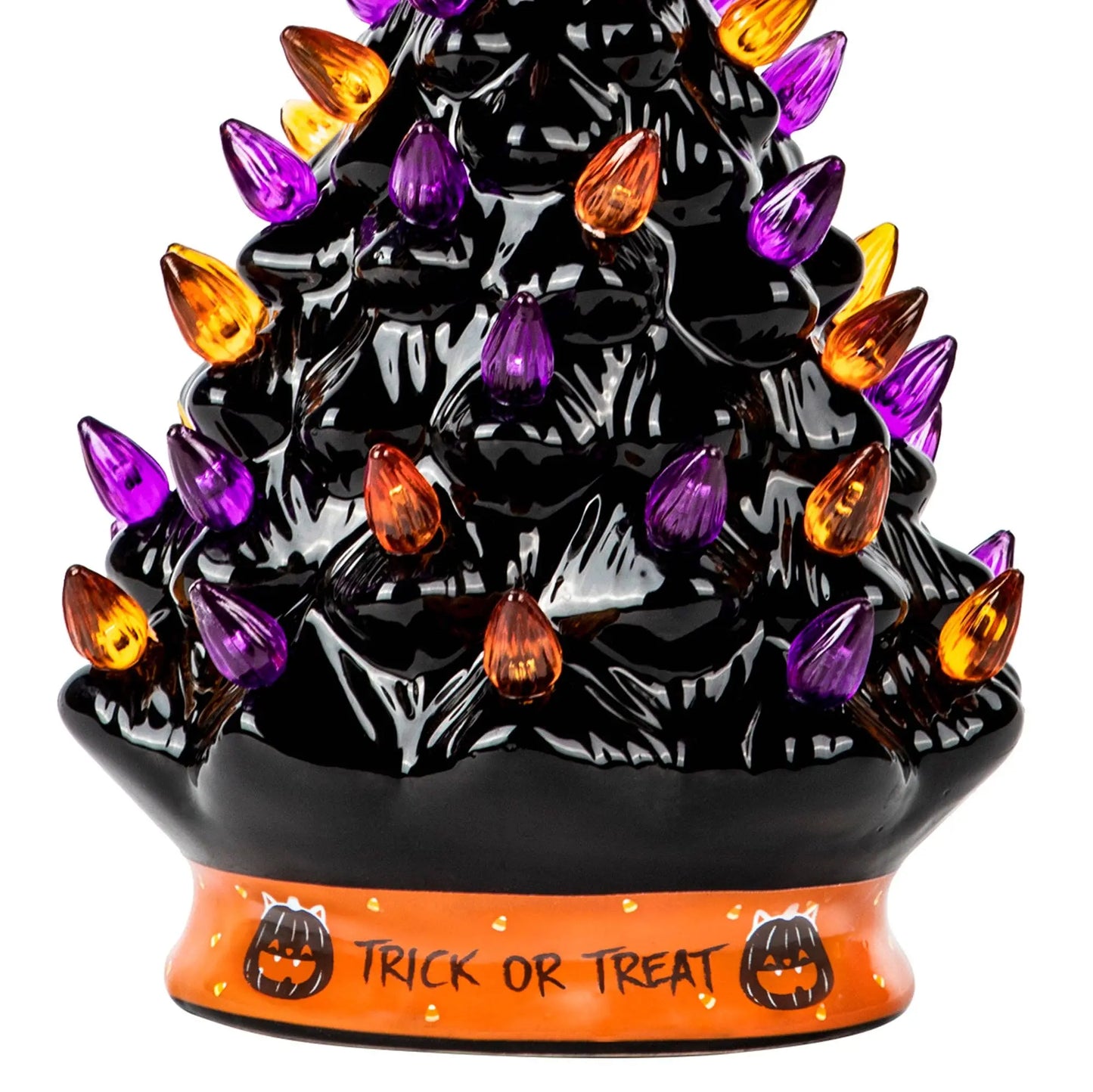 Black Ceramic Halloween Tree Decoration - 9 Inch RJ Legend