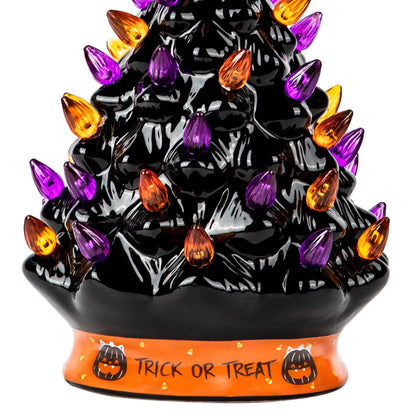 Black Ceramic Halloween Tree Decoration - 9 Inch RJ Legend