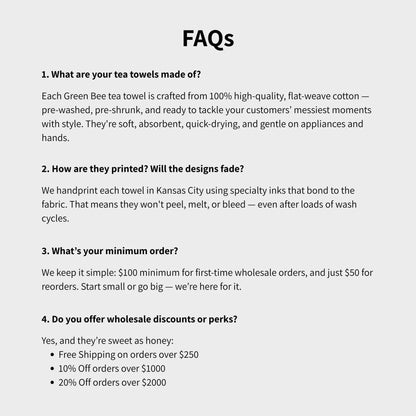 Dog Is Home Dish Towel | Tea Towels | Flour Sack Towels Green Bee Tea Towels