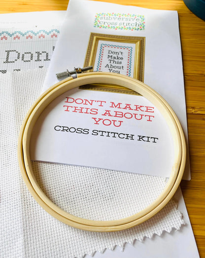 Bite Me Bat Subversive Cross Stitch