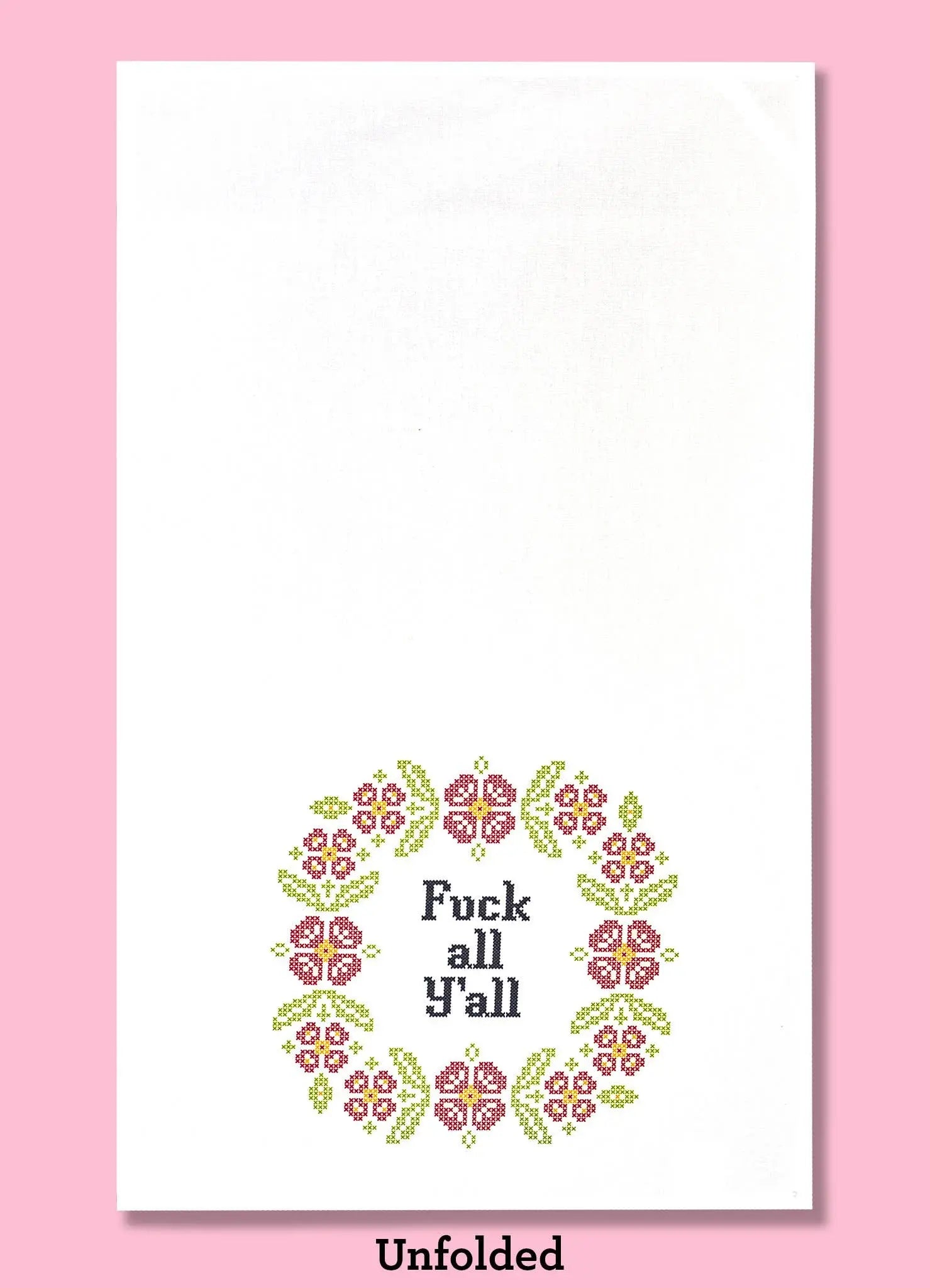 F All Y'all Dishtowel Bad Grandma Designs