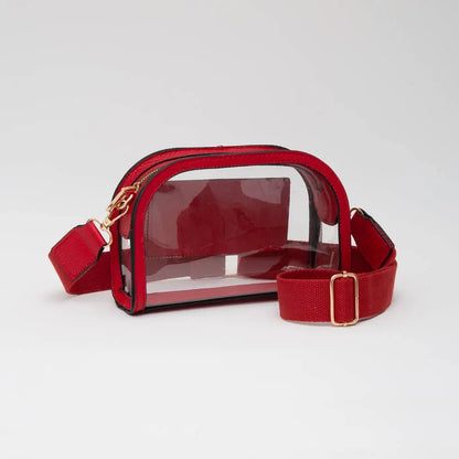Game Day Stadium Clear Crossbody Bag Queens Designs