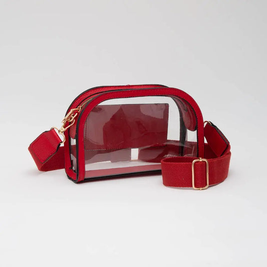 Game Day Stadium Clear Crossbody Bag Queens Designs