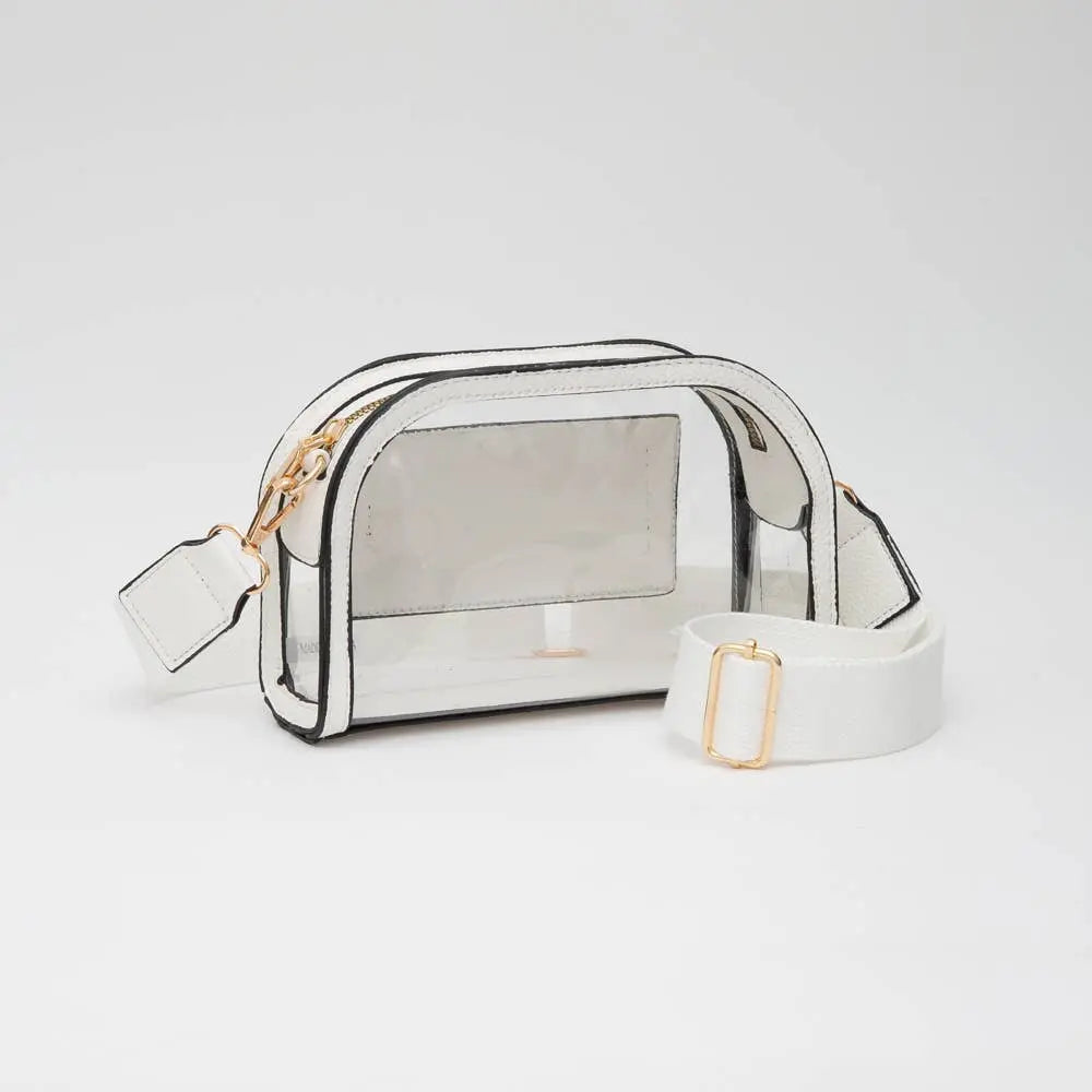 Game Day Stadium Clear Crossbody Bag Queens Designs
