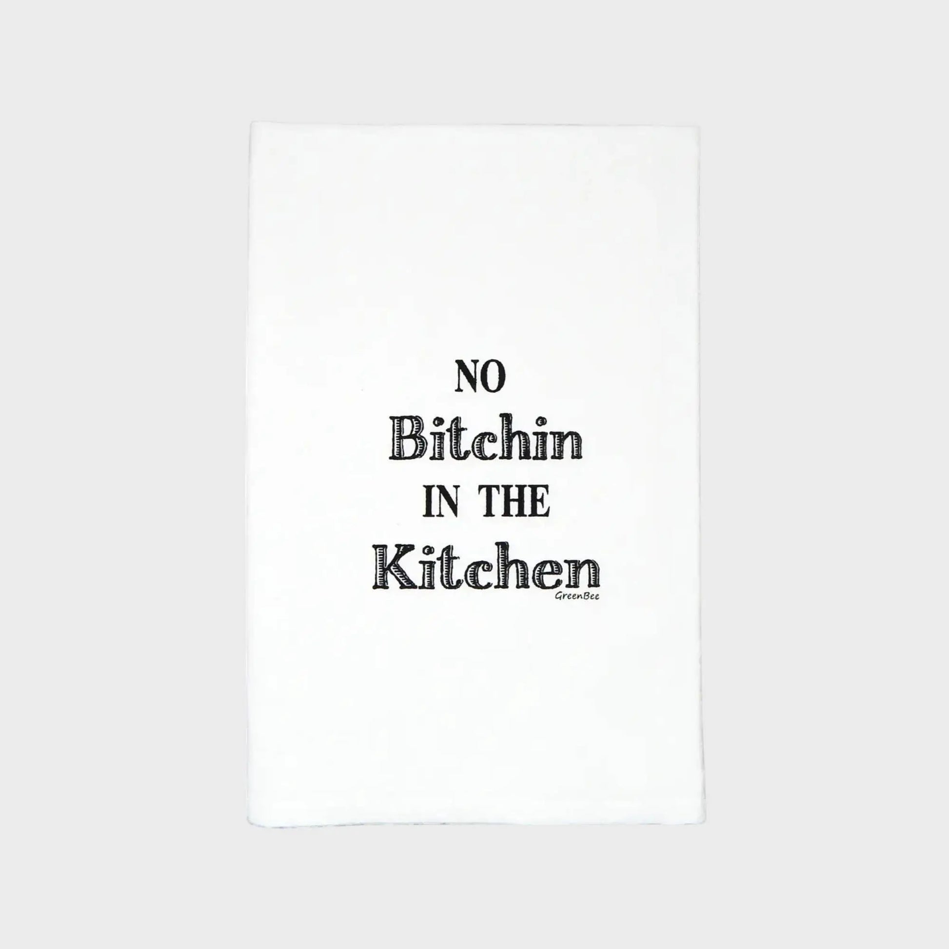 No Bitchin In Kitchen Towel | Tea Towels | Funny Dish Towels Green Bee Tea Towels