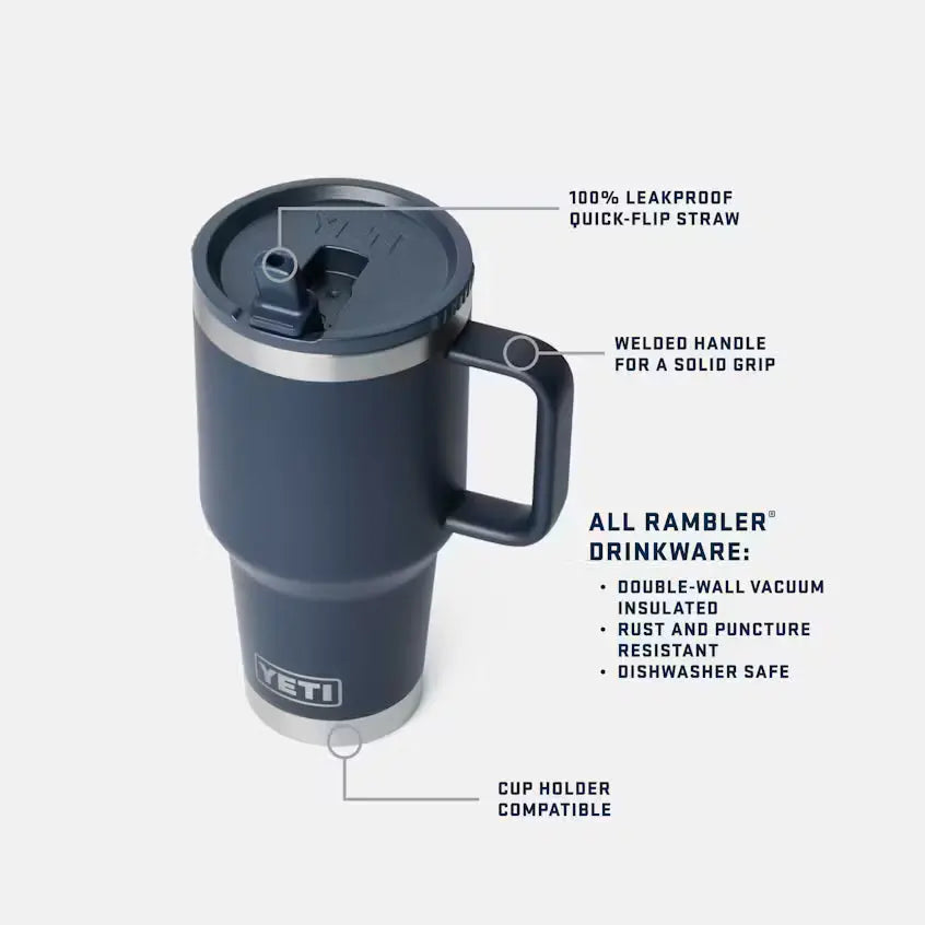 Rambler Travel Mug With Color-Matched Straw Lid Carson's She Shed