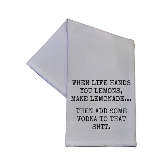 When Life Hands You Lemons 16x24 Tea Towel Driftless Studios