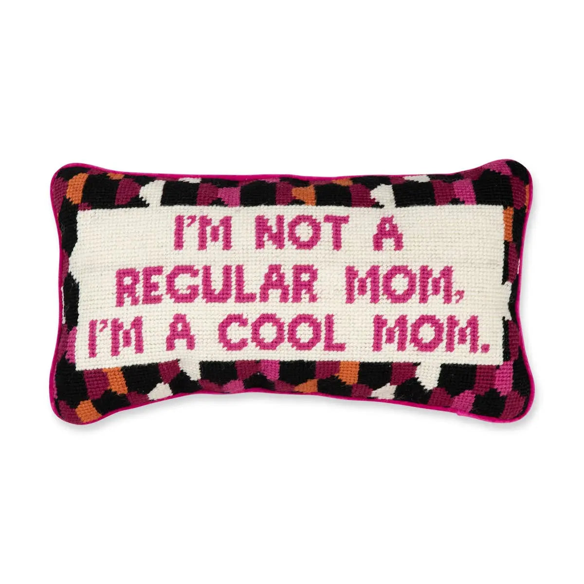 Cool Mom Needlepoint Pillow Furbish Studio