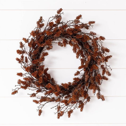 Wreath - Mini Pine Cone Brown (Pk/02) Audrey's Home & Gift