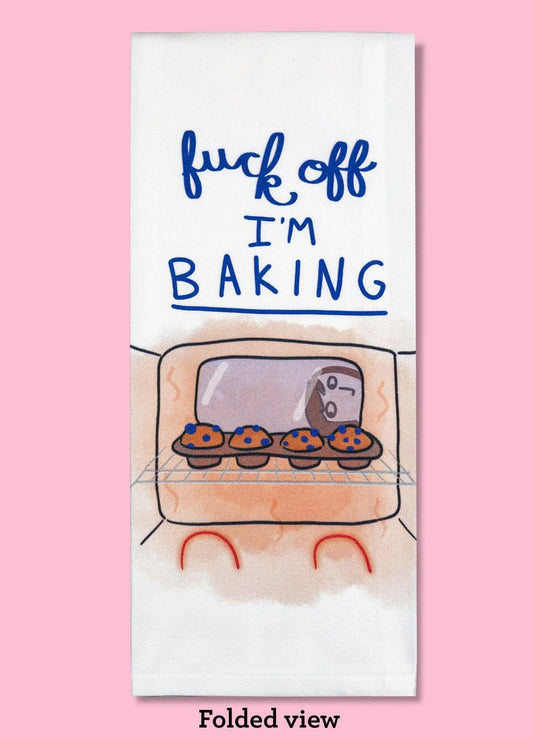 F Off, I'm Baking Dishtowel Bad Grandma Designs