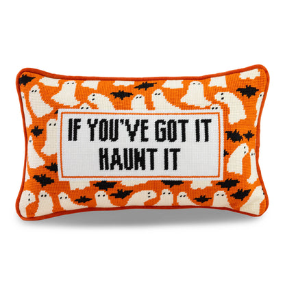 Haunt It Needlepoint Pillow Furbish Studio