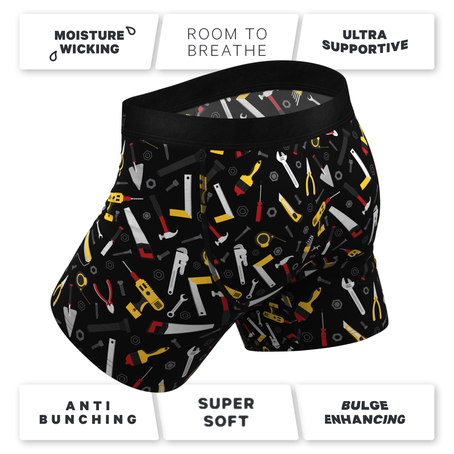 The Tool Belt | Hammer and Tools Ball Hammock® Pouch Underwear With Fly Shinesty, Inc