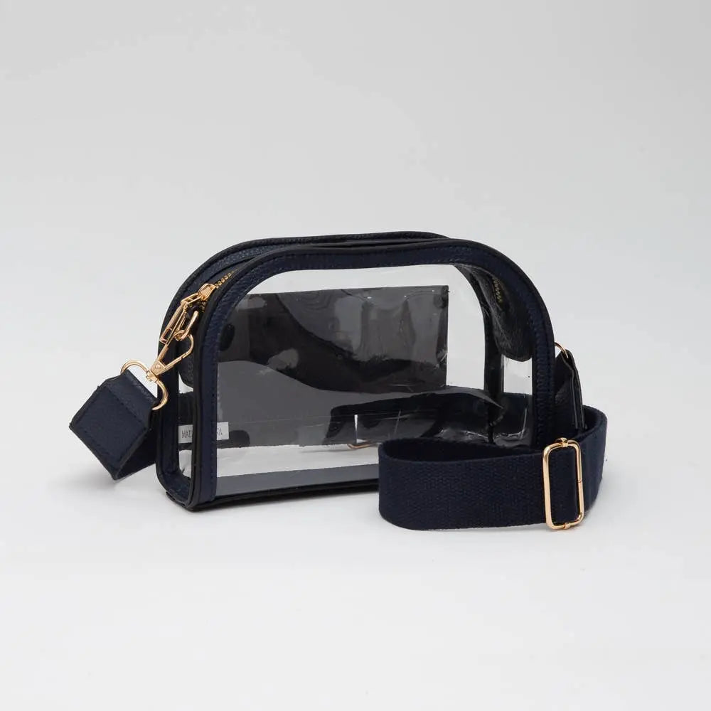 Game Day Stadium Clear Crossbody Bag Queens Designs