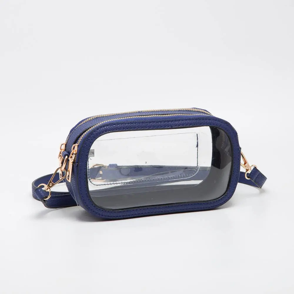 Game Day Stadium Clear Oval Crossbody Bags Queens Designs