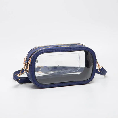 Game Day Stadium Clear Oval Crossbody Bags Queens Designs