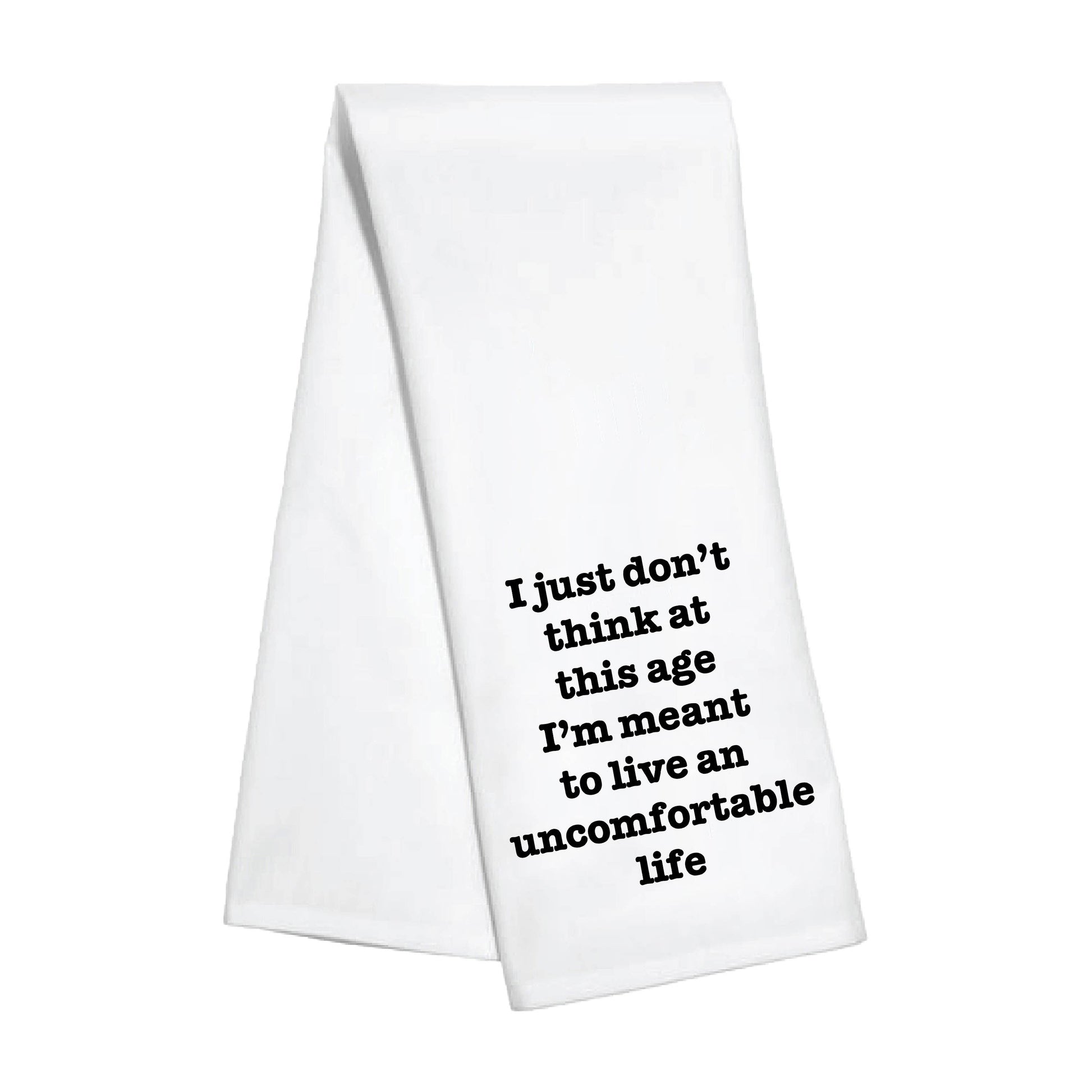 Kitchen Towel - Uncomfortable Life - White Lotus Toss Designs