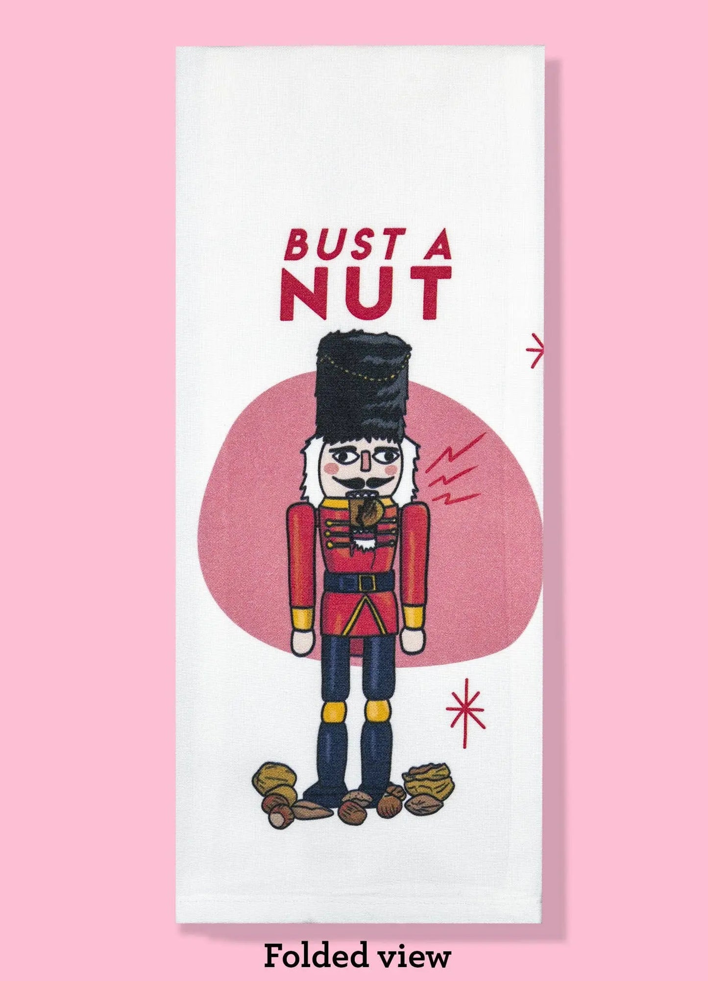 Bust a Nut Dishtowel Bad Grandma Designs