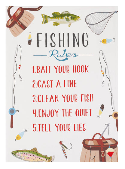 Fishing Rules Kitchen Towel Peking Handicraft