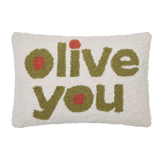 Olive You Hook Pillow - Ampersand Peking Handicraft