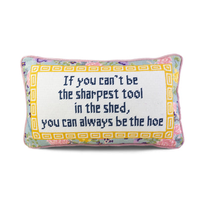 Sharpest Tool Needlepoint Pillow Furbish Studio