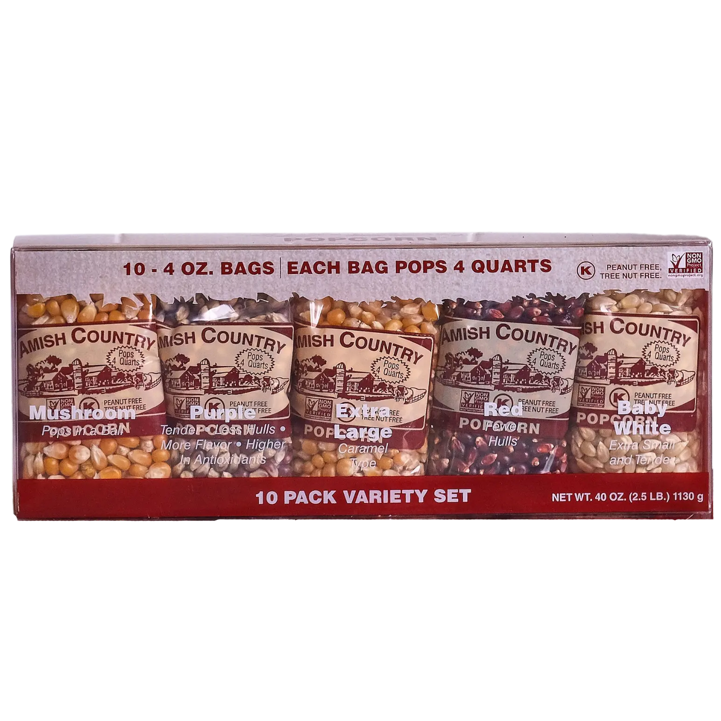 10/4oz. Variety Pack Popcorn Amish Country Popcorn