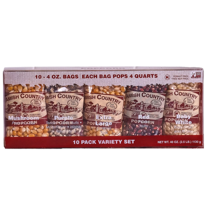 10/4oz. Variety Pack Popcorn Amish Country Popcorn