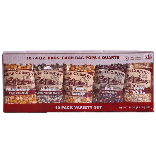 10/4oz. Variety Pack Popcorn Amish Country Popcorn