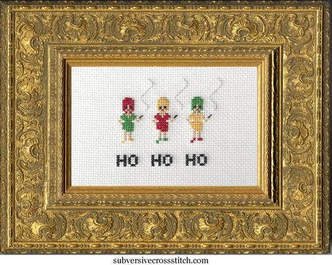 Ho Ho Ho Subversive Cross Stitch