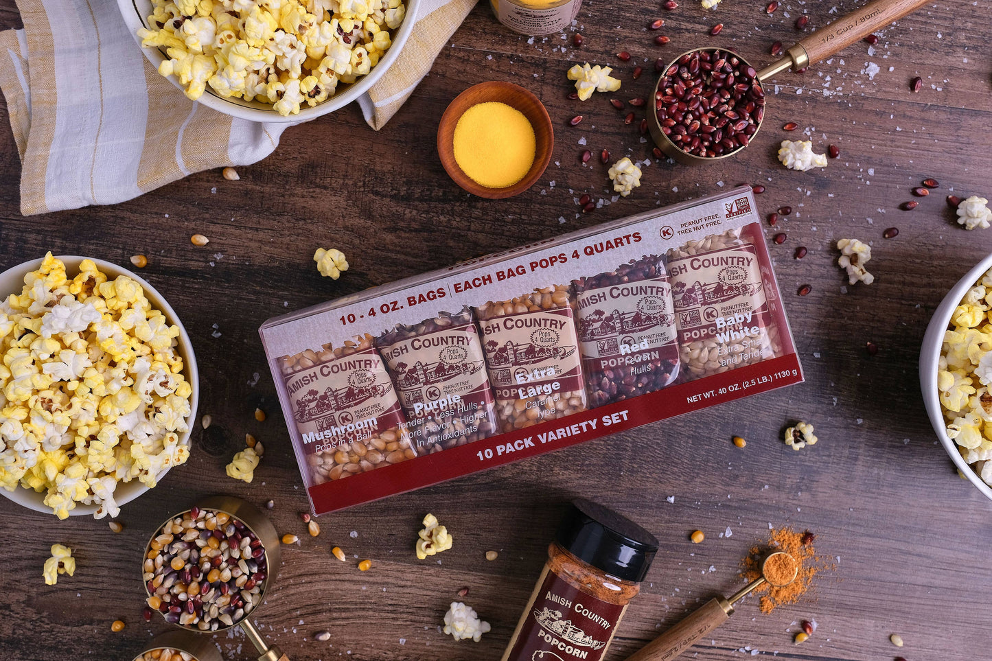 10/4oz. Variety Pack Popcorn Amish Country Popcorn