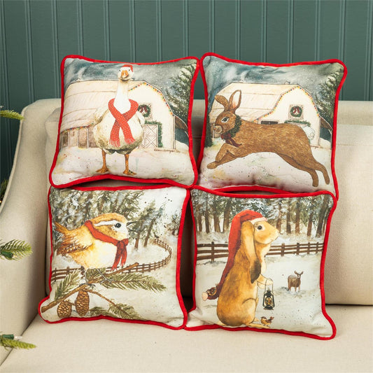 Mini Pillows - Snowy Yuletide Friend Carson's She Shed