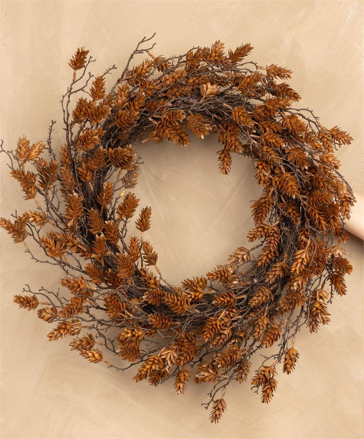 Wreath - Mini Pine Cone Brown (Pk/02) Audrey's Home & Gift