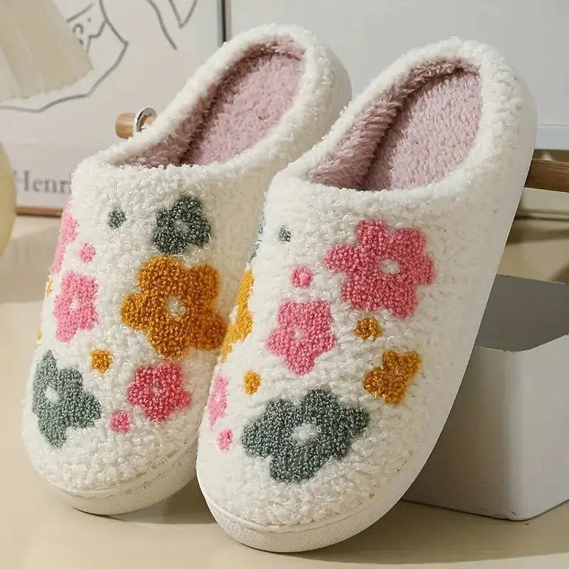 SOFT PLUSH MUSHROOM HEART RAINBOW WARM SLIPPERS | 40SP014 JOSSLYN by wall to wall