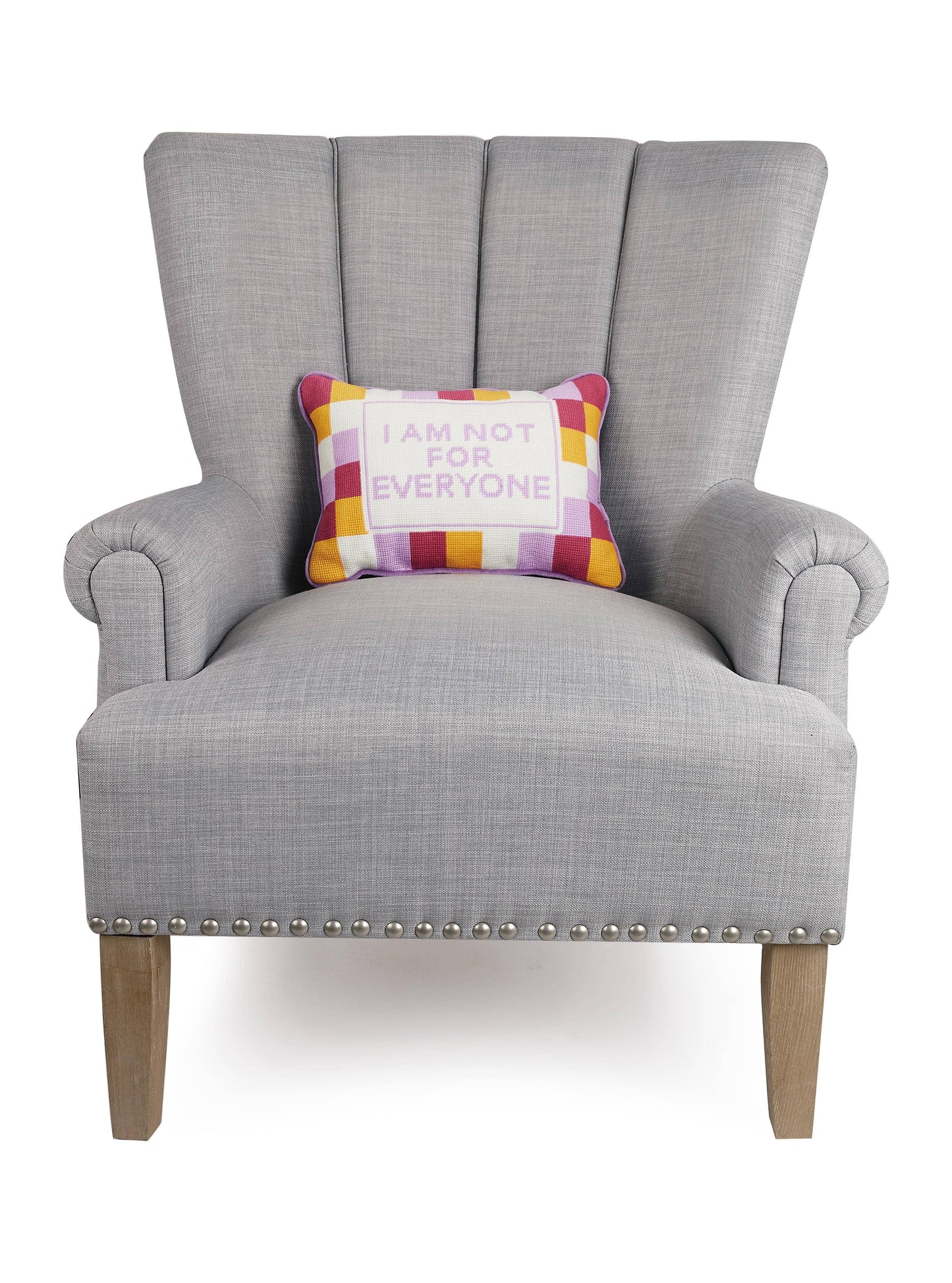 Not For Everyone Embroidered Pillow Peking Handicraft