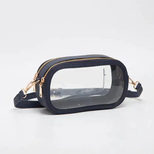 Game Day Stadium Clear Oval Crossbody Bags Queens Designs