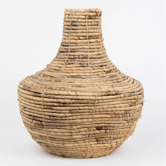 Vase - Coiled Natural Hyacinth Audrey's Home & Gift