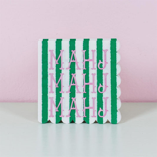 Paper Beverage Napkins - Mahj Mahj Mahj - 16 Ct Carson's She Shed