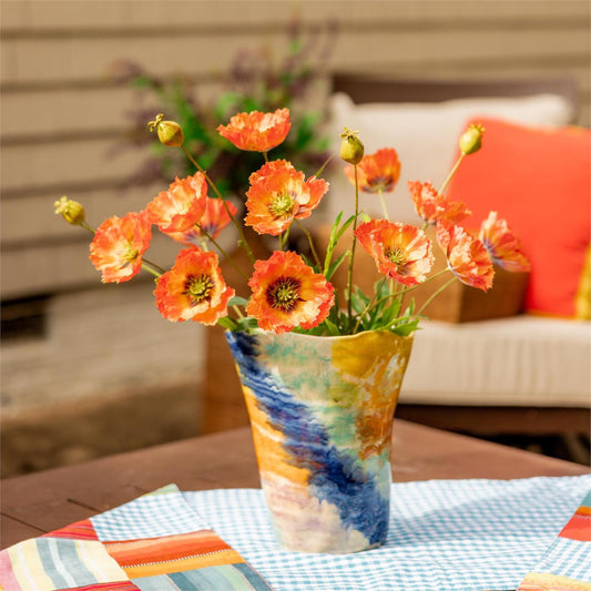 Vase - Hand Painted Organic Shape Carson's She Shed
