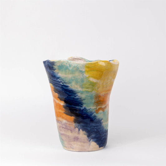 Vase - Hand Painted Organic Shape Carson's She Shed