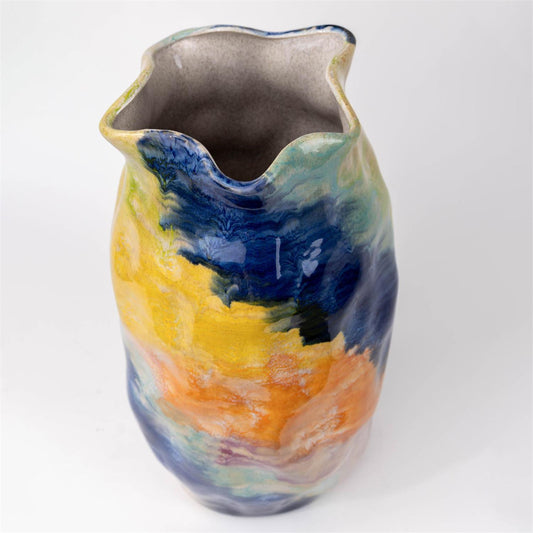 Vase - Hand Painted Organic Shape Audrey's Home & Gift