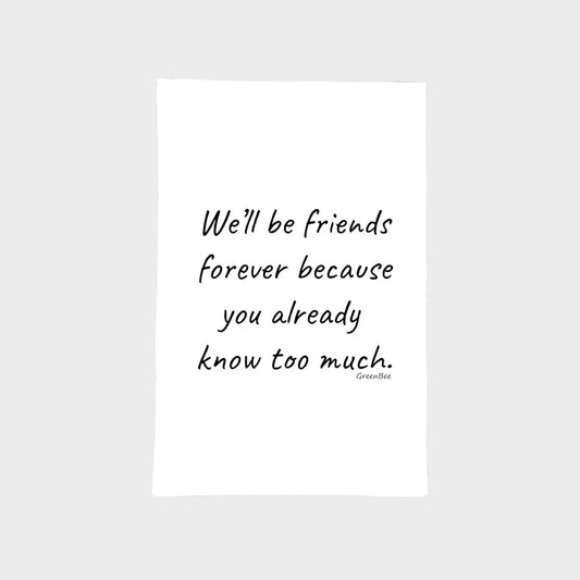 Friends Forever Dish Towel | Tea Towels | Funny Towels Green Bee Tea Towels
