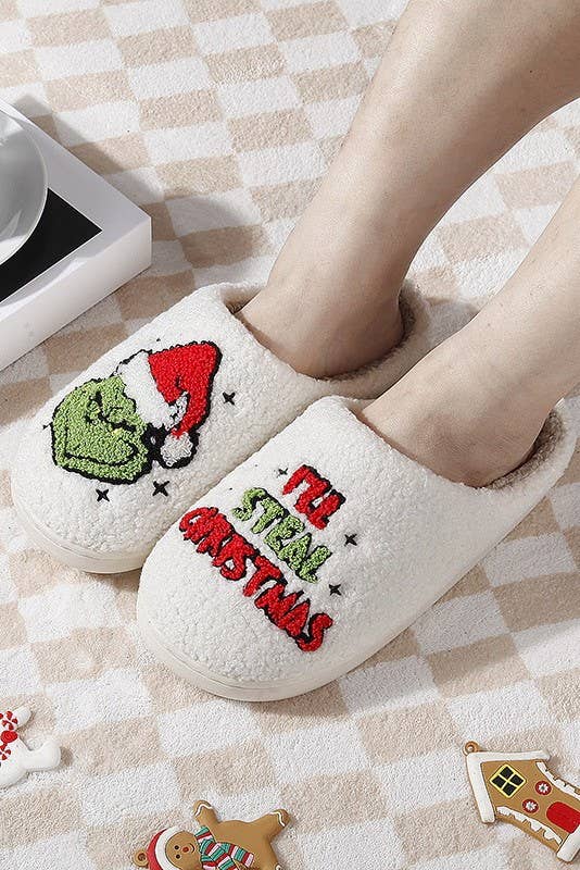 SOFT PLUSH MUSHROOM HEART RAINBOW WARM SLIPPERS | 40SP014 JOSSLYN by wall to wall