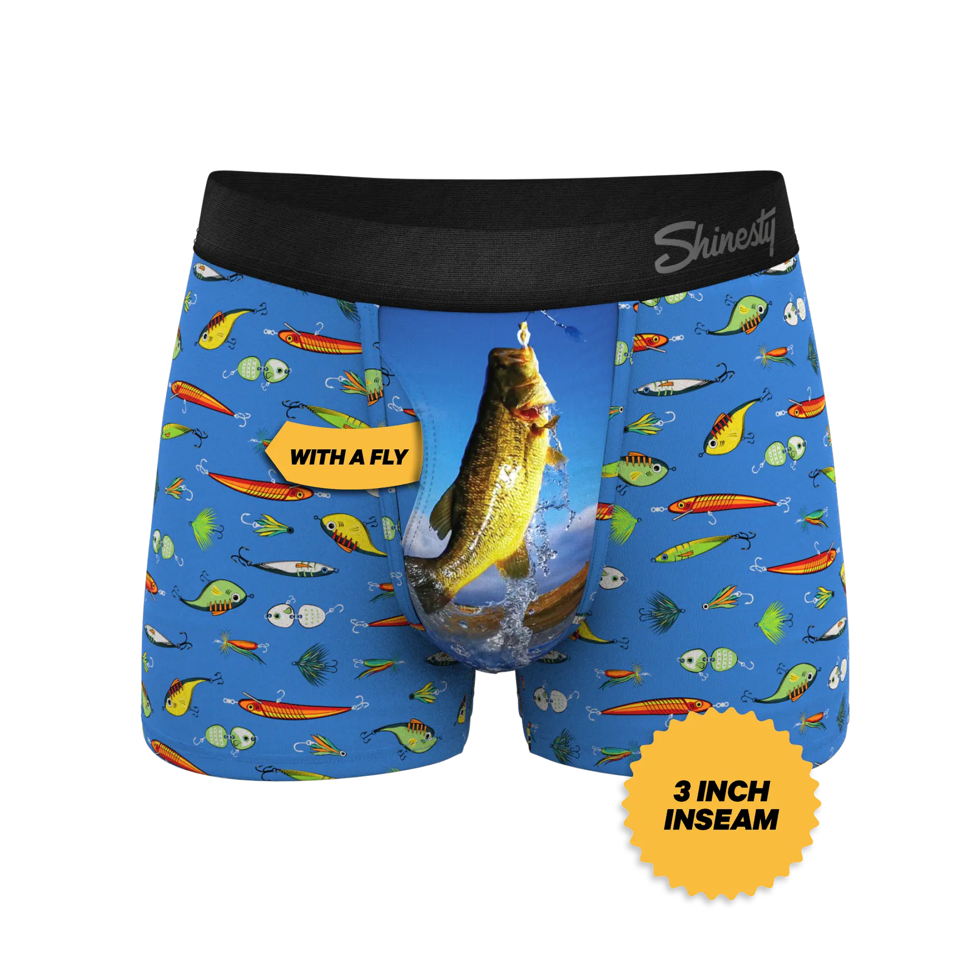The Bait and Tackle | Bass Ball Hammock® Pouch Underwear with Fly Shinesty, Inc