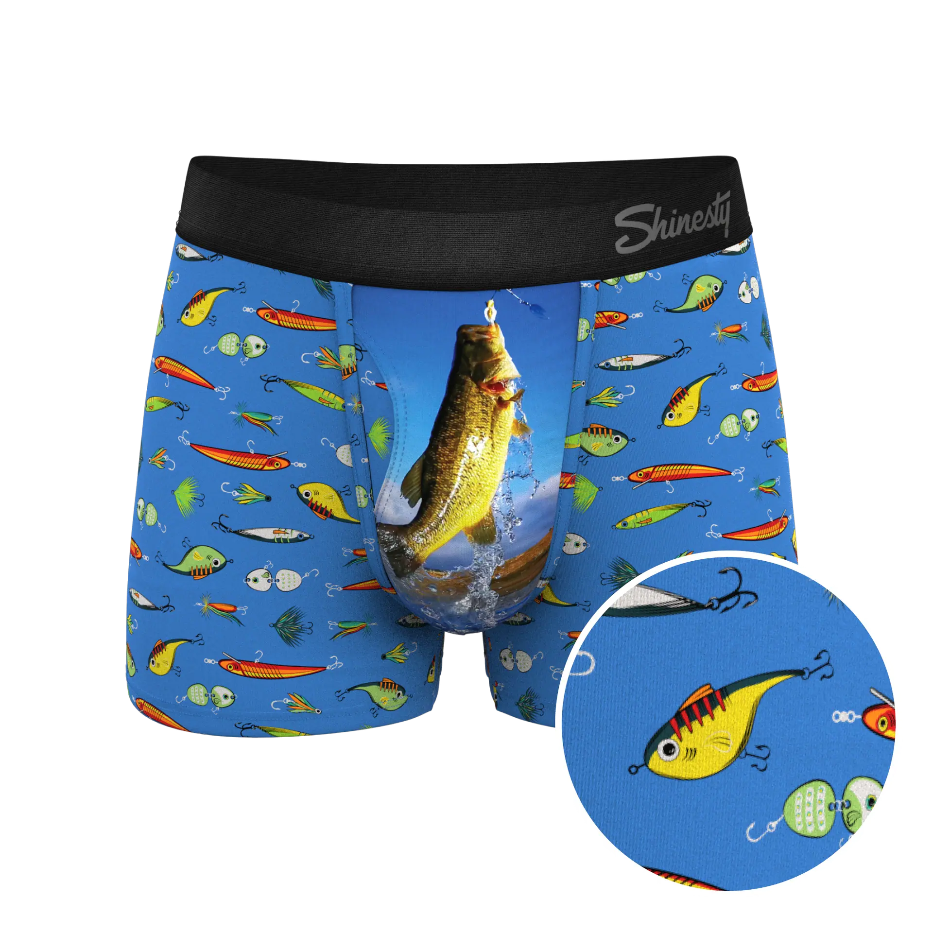 The Bait and Tackle | Bass Ball Hammock® Pouch Underwear with Fly Shinesty, Inc