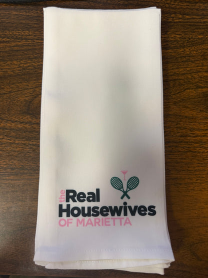 Kitchen Towel - Real Housewives Tennis -Custom Name Availabe Toss Designs